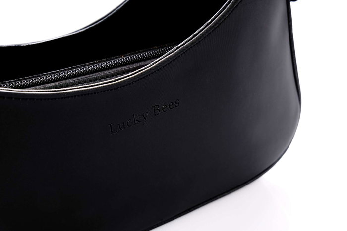 Lucky Bees Monroe - Bolsa de Hombro Negra
